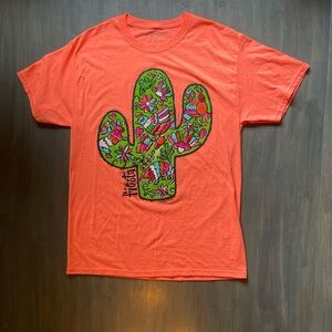 Fiesta Orange Cactus Graphic Tee